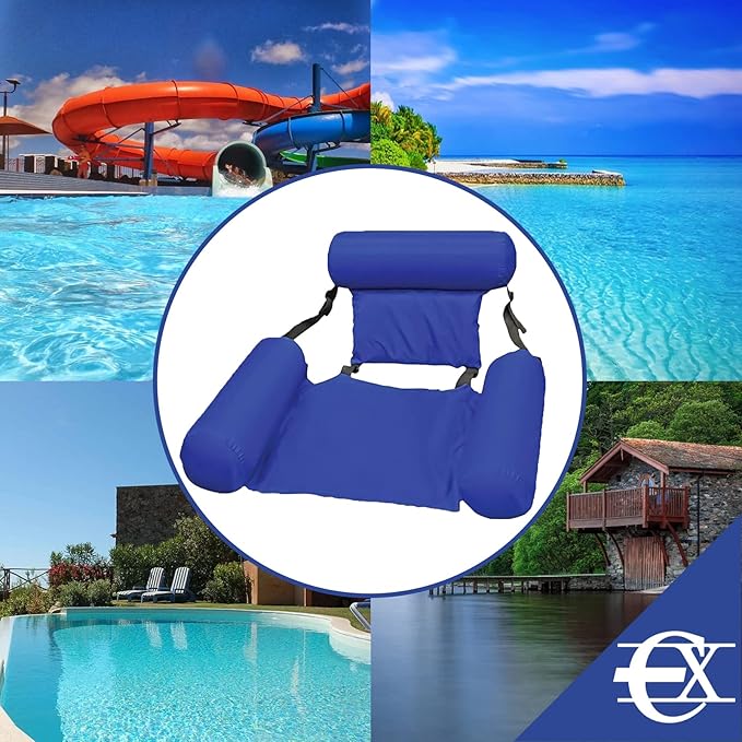 Uppblåsbar Flytande Solstol – Perfekt för Pool, Strand & Hav! 🌊☀️